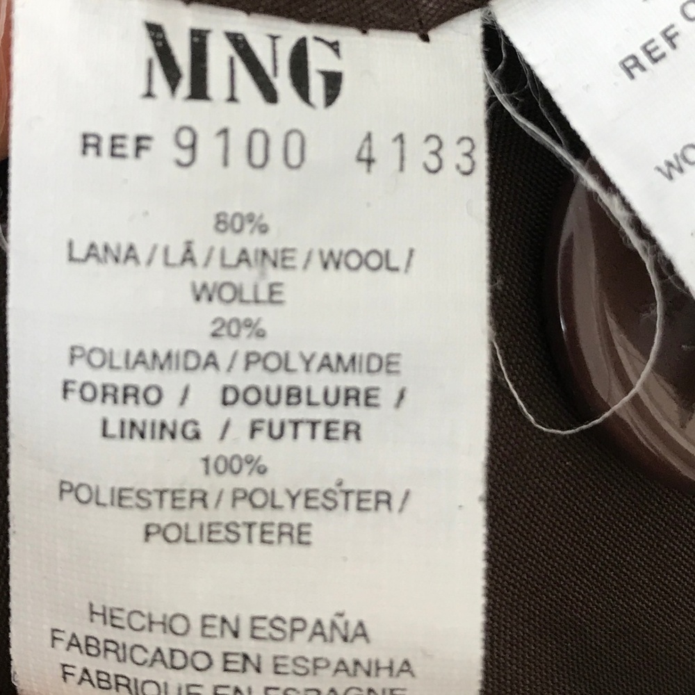 Mango Mng Boucl Button Front Coat & Coordinating … - image 5